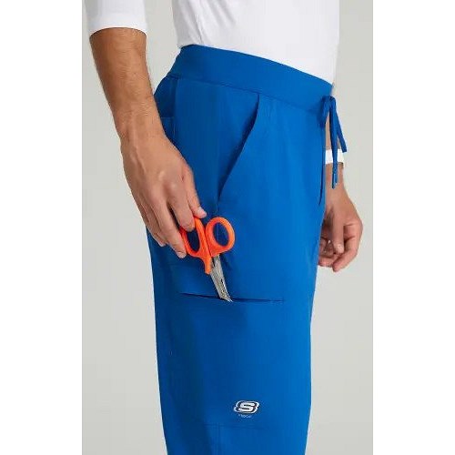 Skechers Slip-ins Rebound Knit Scrub Trousers, Royal Blue, 2XL, Regular Leg Easy2Order : WIS26940