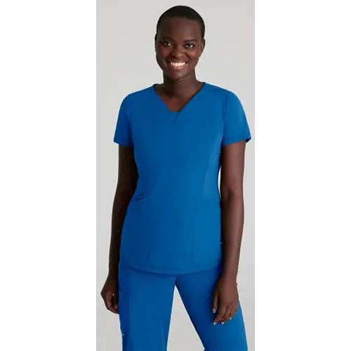 Skechers Slip-ins Serene Knit Scrub Top, Royal Blue, Small