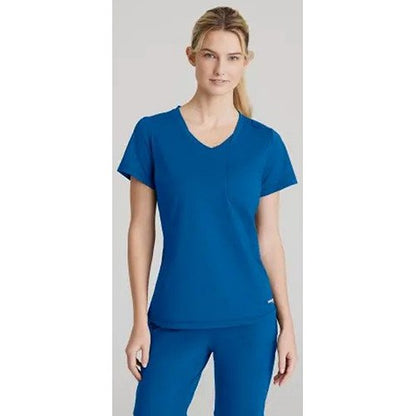 Skechers Slip-ins Flow Knit Scrub Top, Royal Blue, 5XL