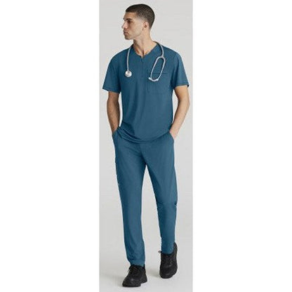Skechers Slip-ins Rebound Knit Scrub Trousers, Bahama Blue, Small, Tall Leg