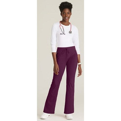 Skechers Slip-ins Rebound Knit Scrub Trousers, Wine Red, 5XL, Regular Leg