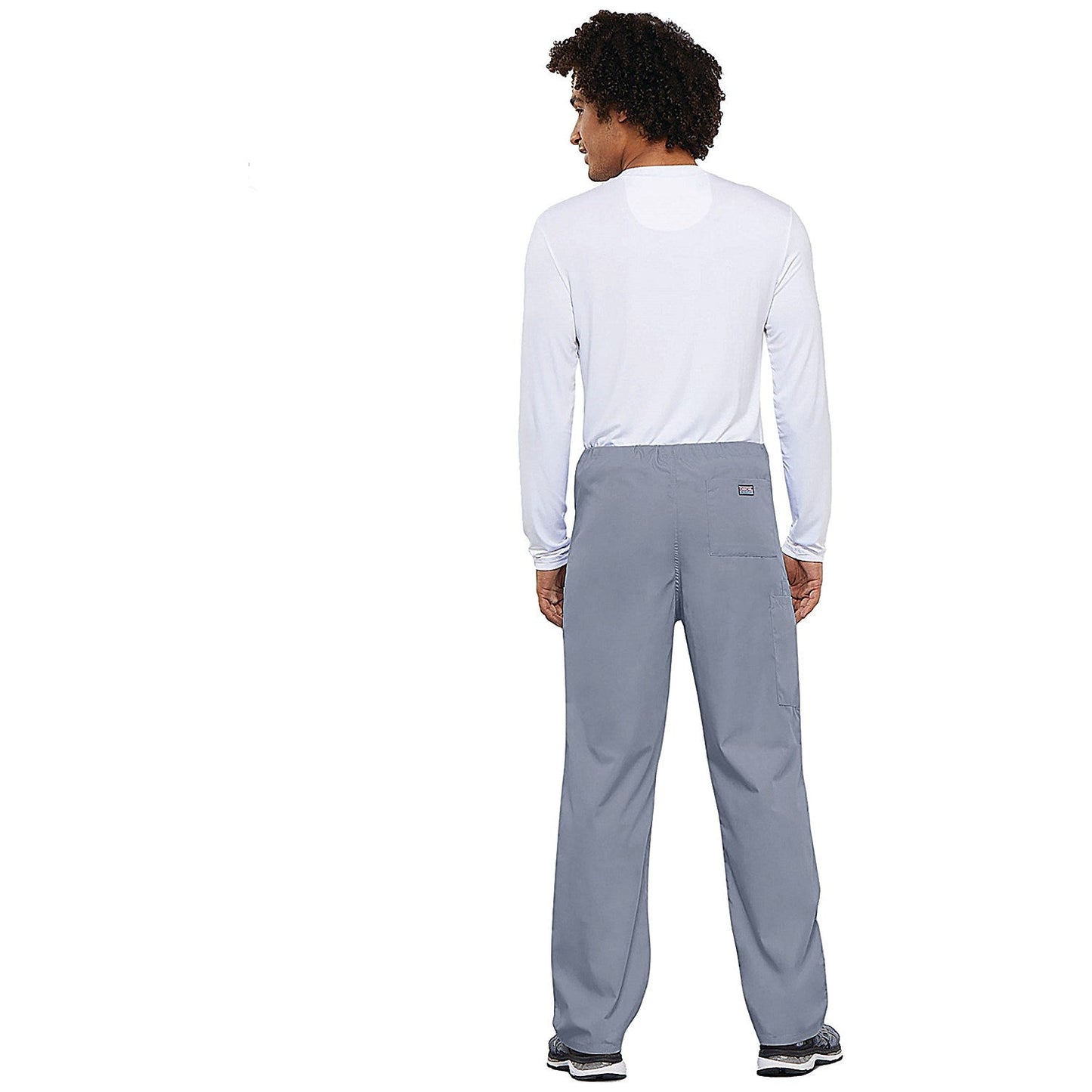 Cherokee Unisex Drawstring Scrub Trousers, Pale Grey, 3XL