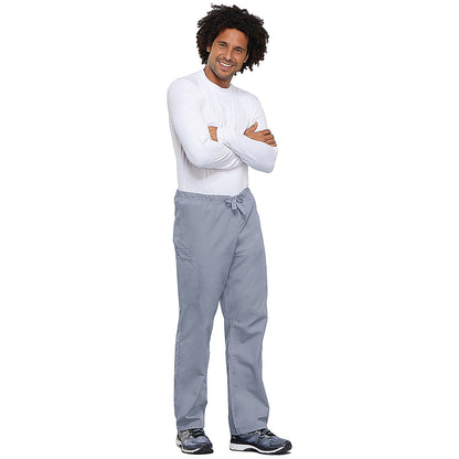 Cherokee Unisex Drawstring Scrub Trousers, Pale Grey, 3XL Easy2Order : WIS27879