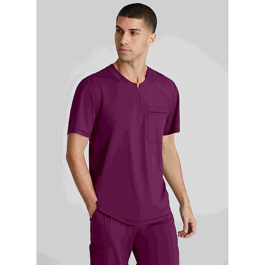 Skechers Slip-ins Flex Knit Scrub Top, Wine Red, Medium