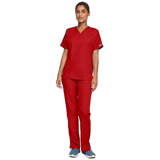Cherokee 4700 Unisex Scrub Top, Red, Large