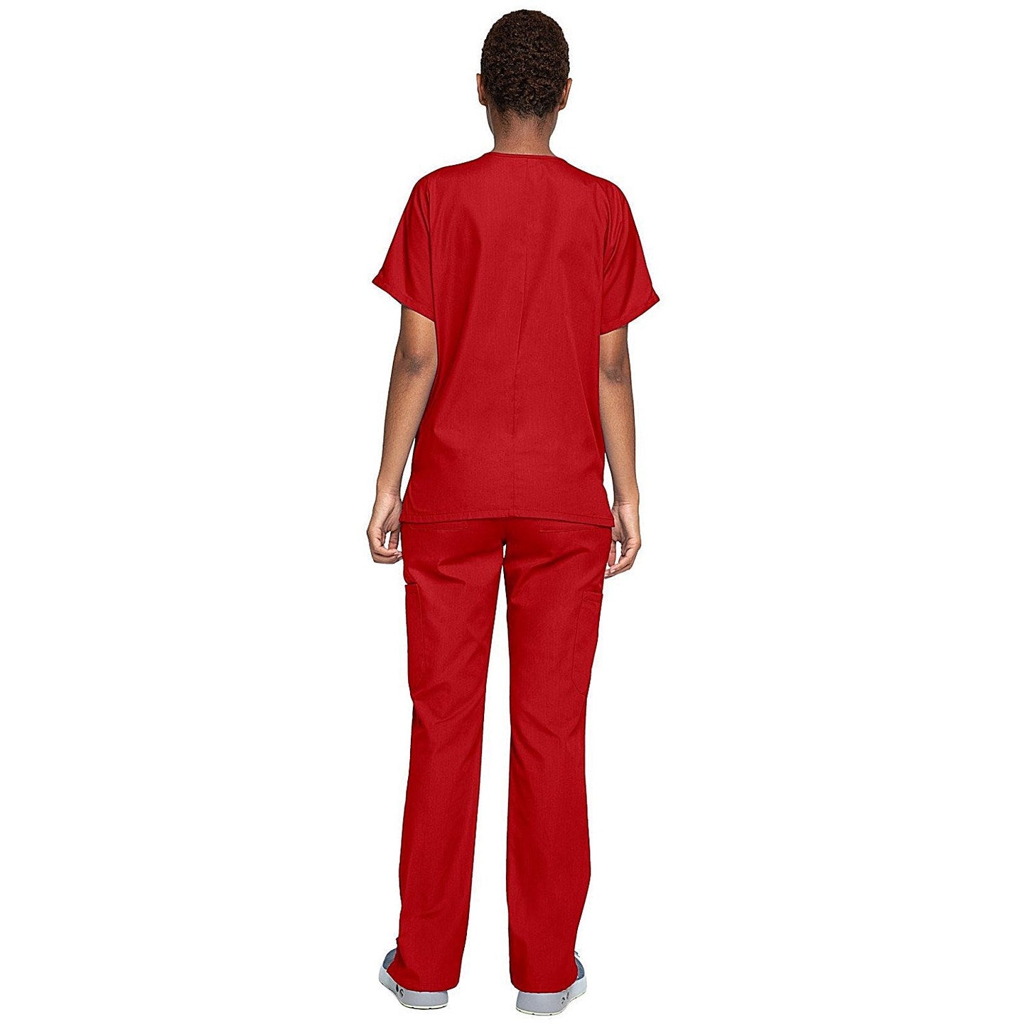 Cherokee 4700 Unisex Scrub Top, Red, Large