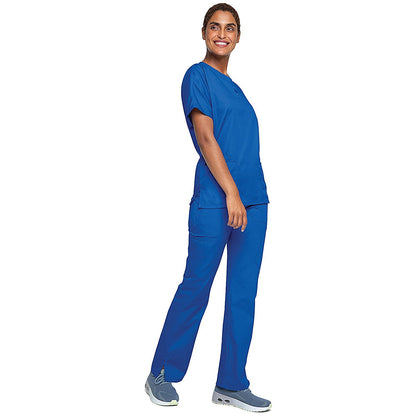 Cherokee Unisex Scrub Top, Royal Blue, Large Easy2Order : WIS28881