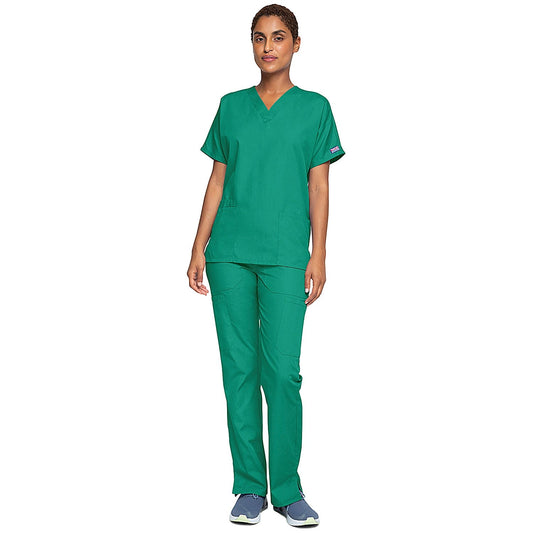 Cherokee Unisex Scrub Top, Surgical Green, 3XL