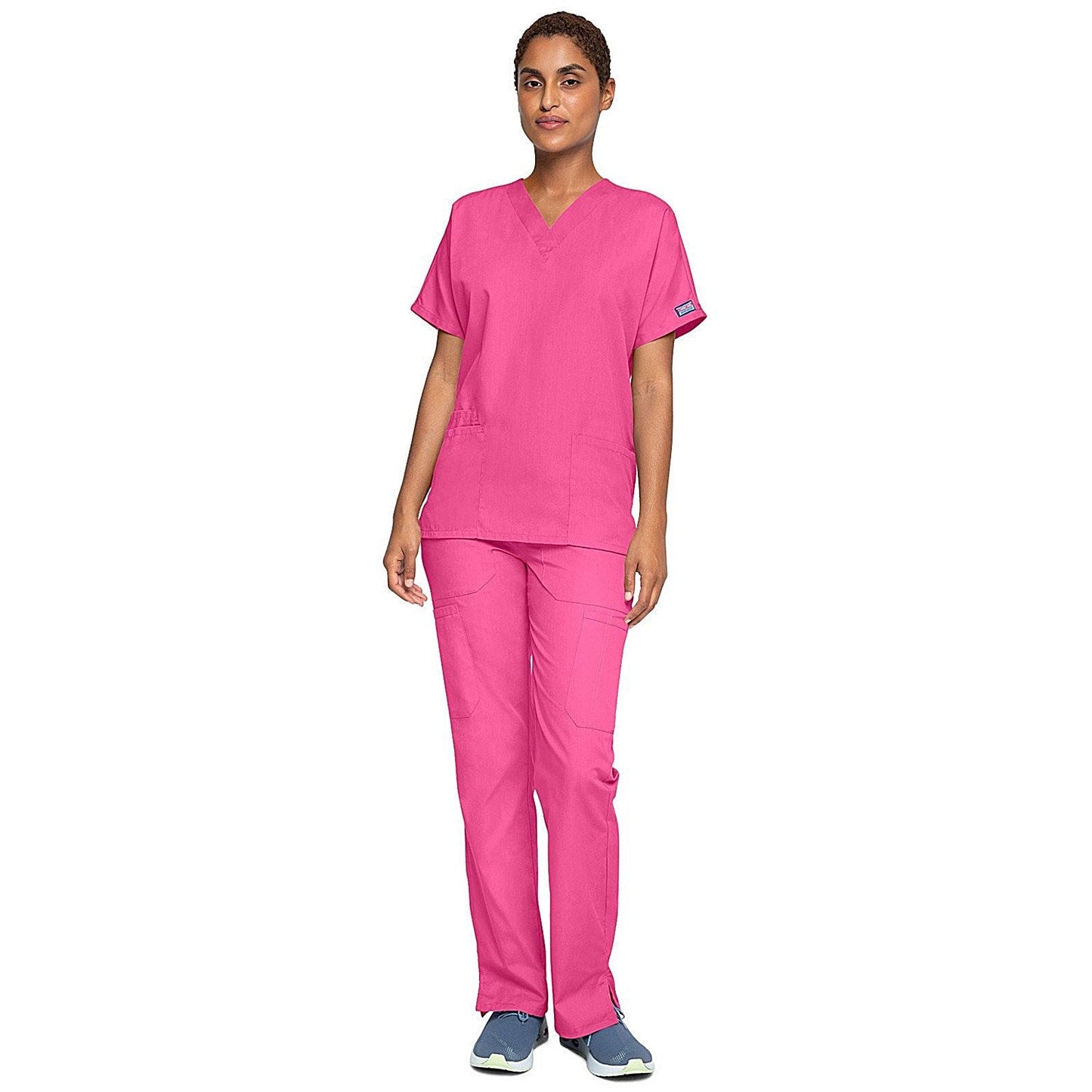 Cherokee 4700 Unisex Scrub Top, Shocking Pink, Small