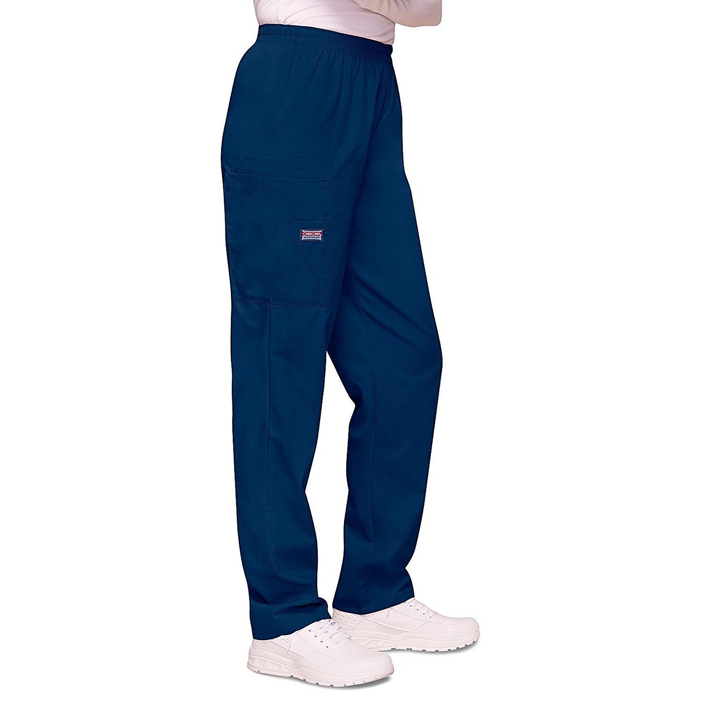 Cherokee CH4200 Elasticated Scrub Trousers, Navy, Size Small