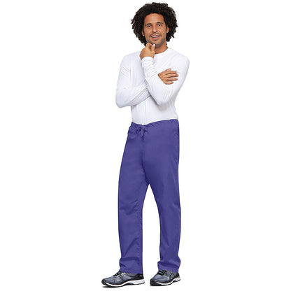 Cherokee Unisex Drawstring Scrub Trousers, Grape, XS