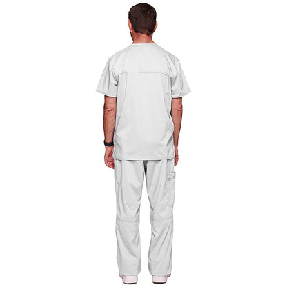 Cherokee Revolution WW670 V Neck Scrub Top, White, Size Large