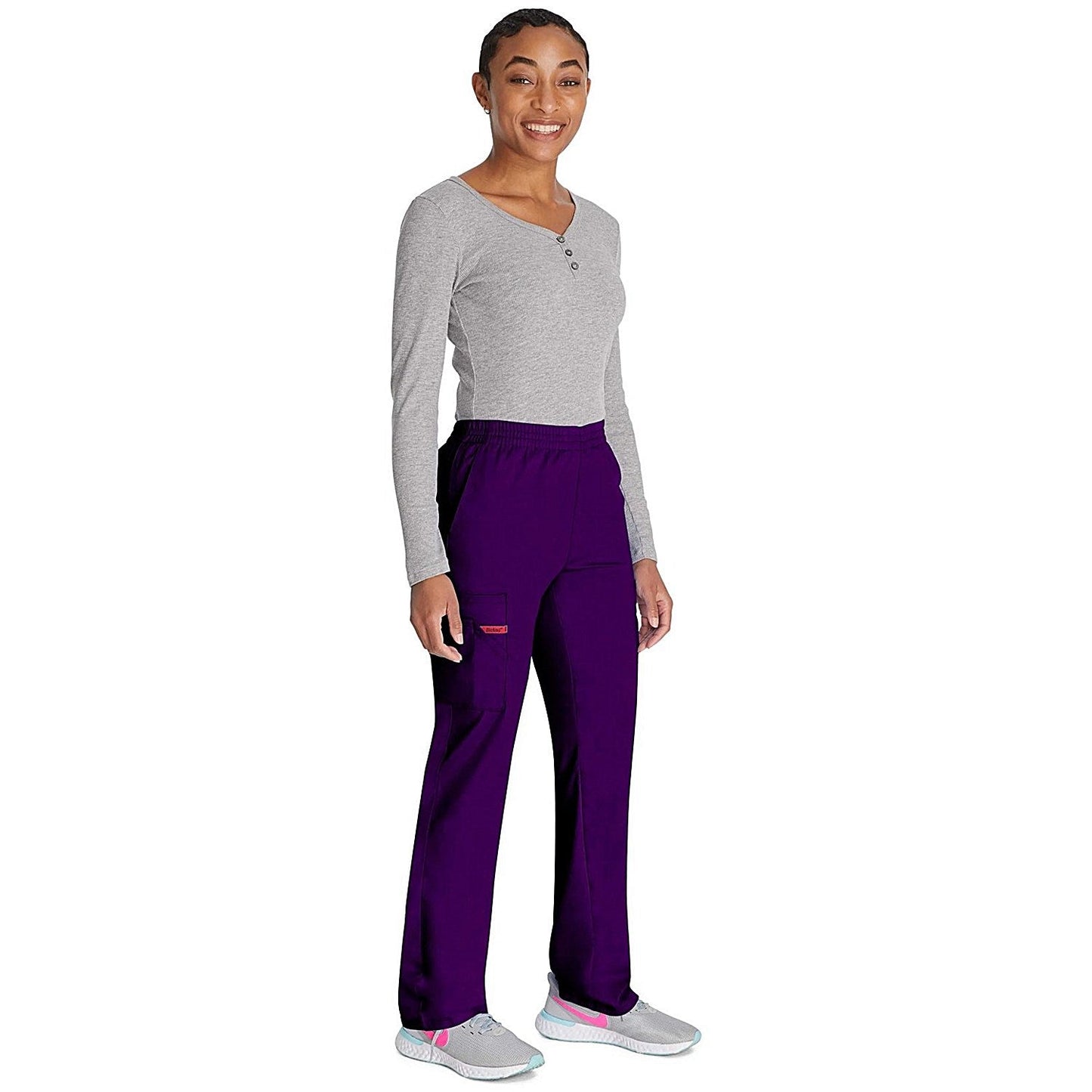 Dickies Signature Tapered Leg Scrub Pants, Eggplant Purple, XS