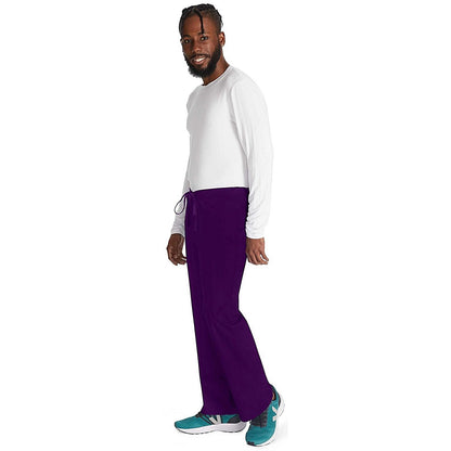 Dickies Signature Drawstring Scrub Bottoms, Eggplant Purple, XL