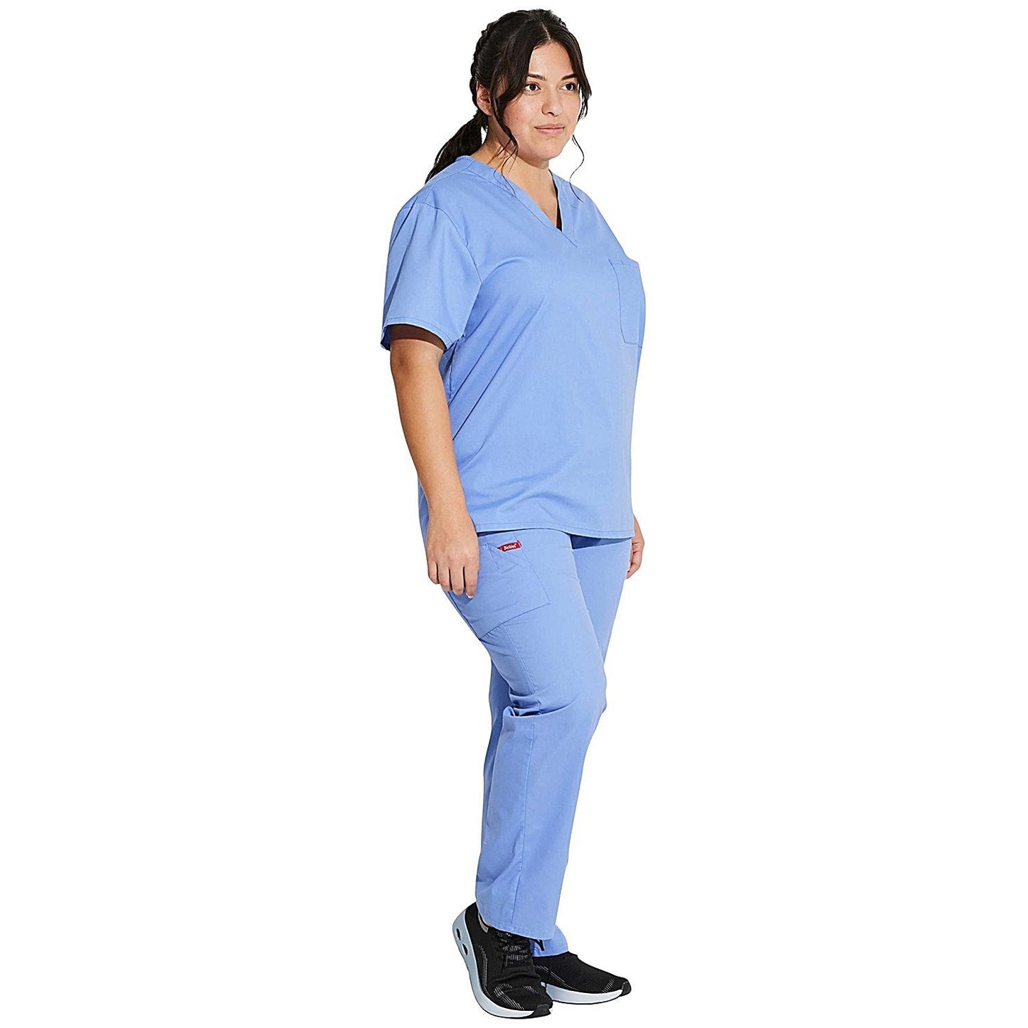 Dickies Signature Unisex Scrub Top, Ceil Blue, 2XS Easy2Order : WIS29992