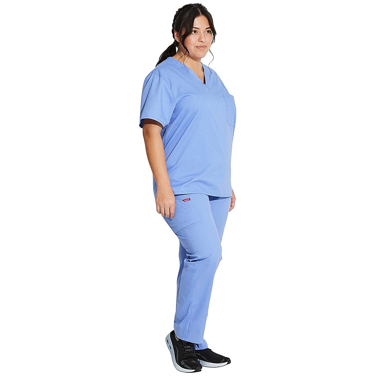 Dickies Signature Unisex Scrub Top, Ceil Blue, 2XS Easy2Order : WIS29992