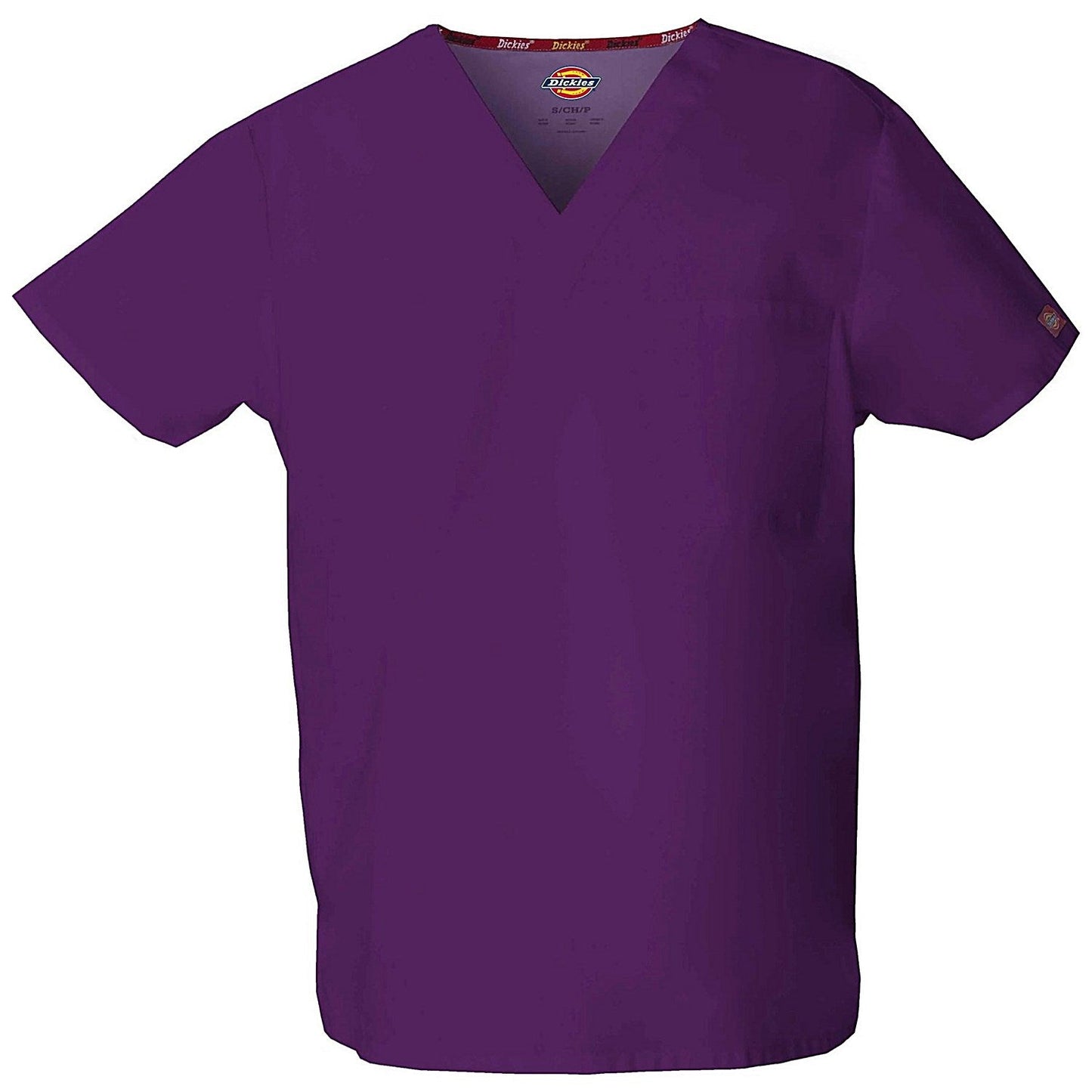 Dickies Signature Unisex Scrub Top, Eggplant Purple, 3XL