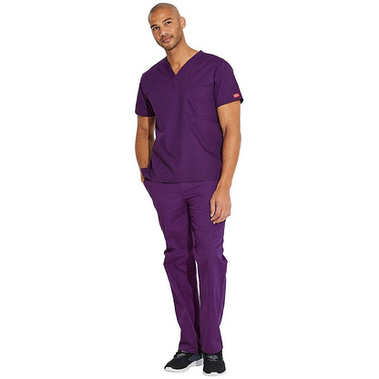 Dickies Signature Unisex Scrub Top, Eggplant Purple, Medium