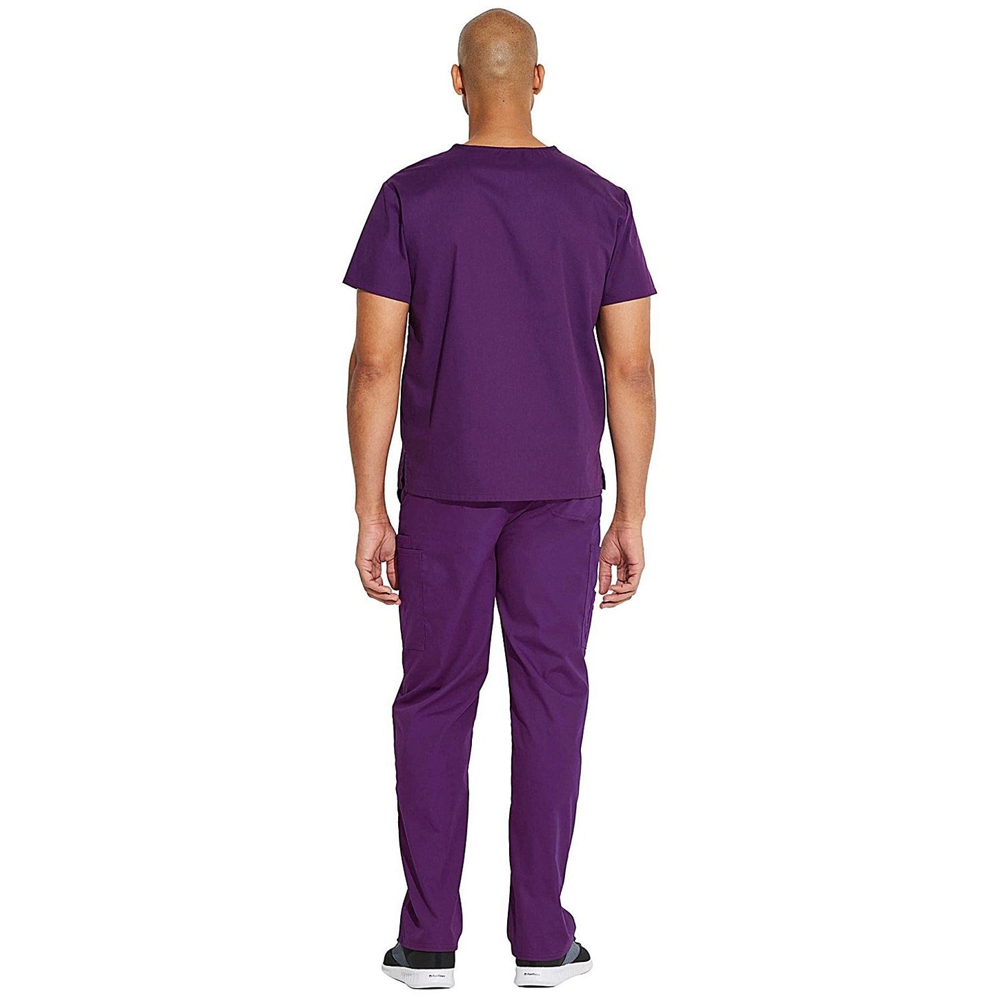 Dickies Signature Unisex Scrub Top, Eggplant Purple, XS