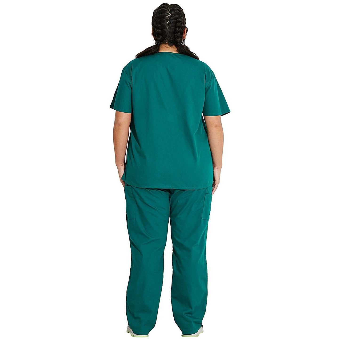 Dickies Signature Unisex Scrub Top, Hunter Green, 2XL
