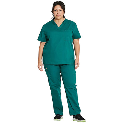 Dickies Signature Unisex Scrub Top, Hunter Green, Small