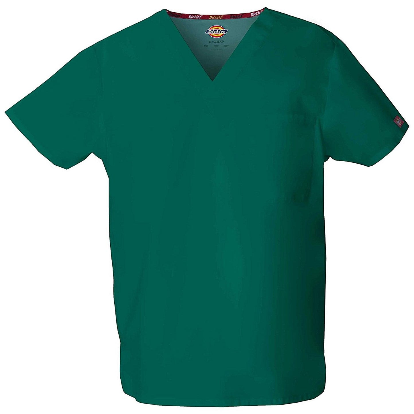 Dickies Signature Unisex Scrub Top, Hunter Green, Small