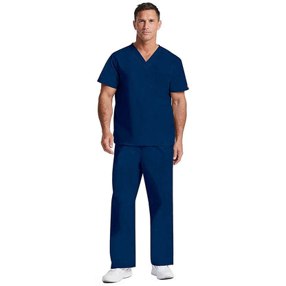 Dickies Signature Unisex Scrub Top, Navy Blue, 2XL