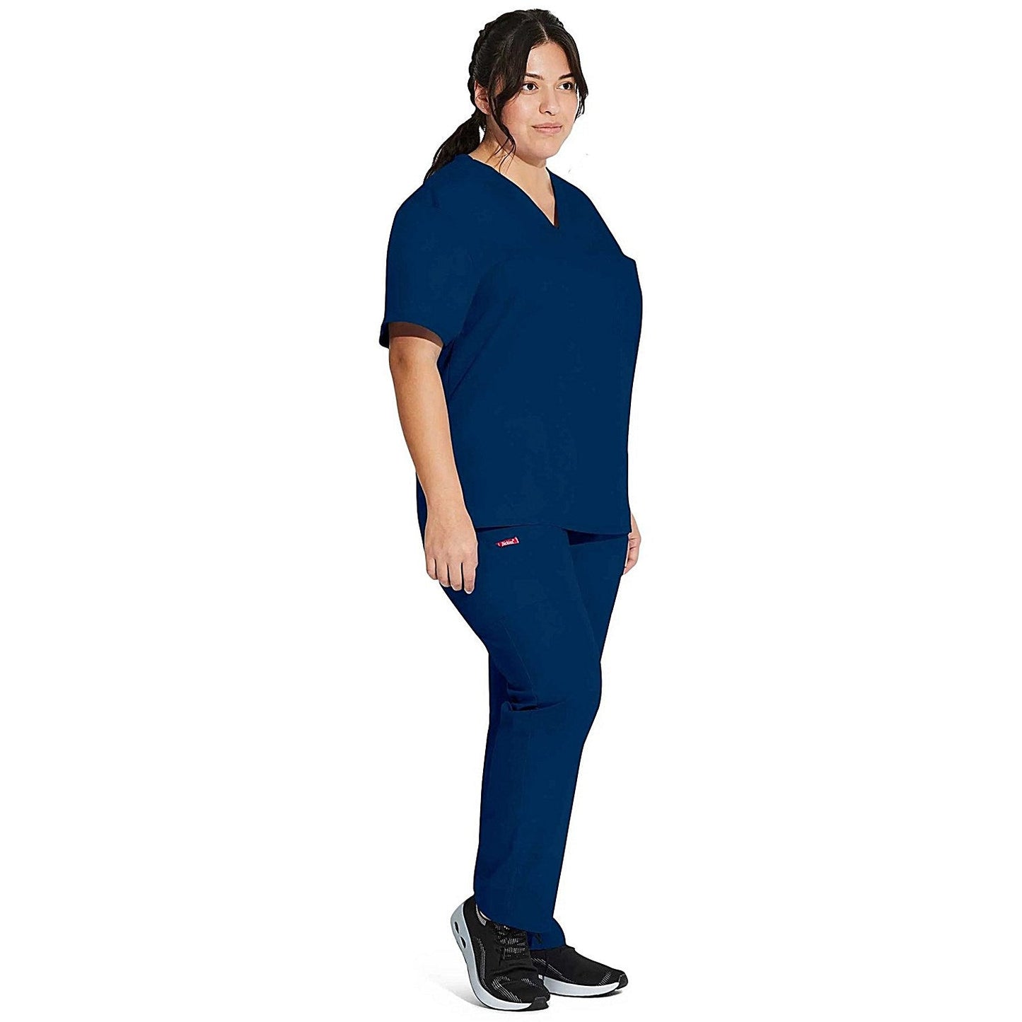 Dickies Signature Unisex Scrub Top, Navy Blue, Large