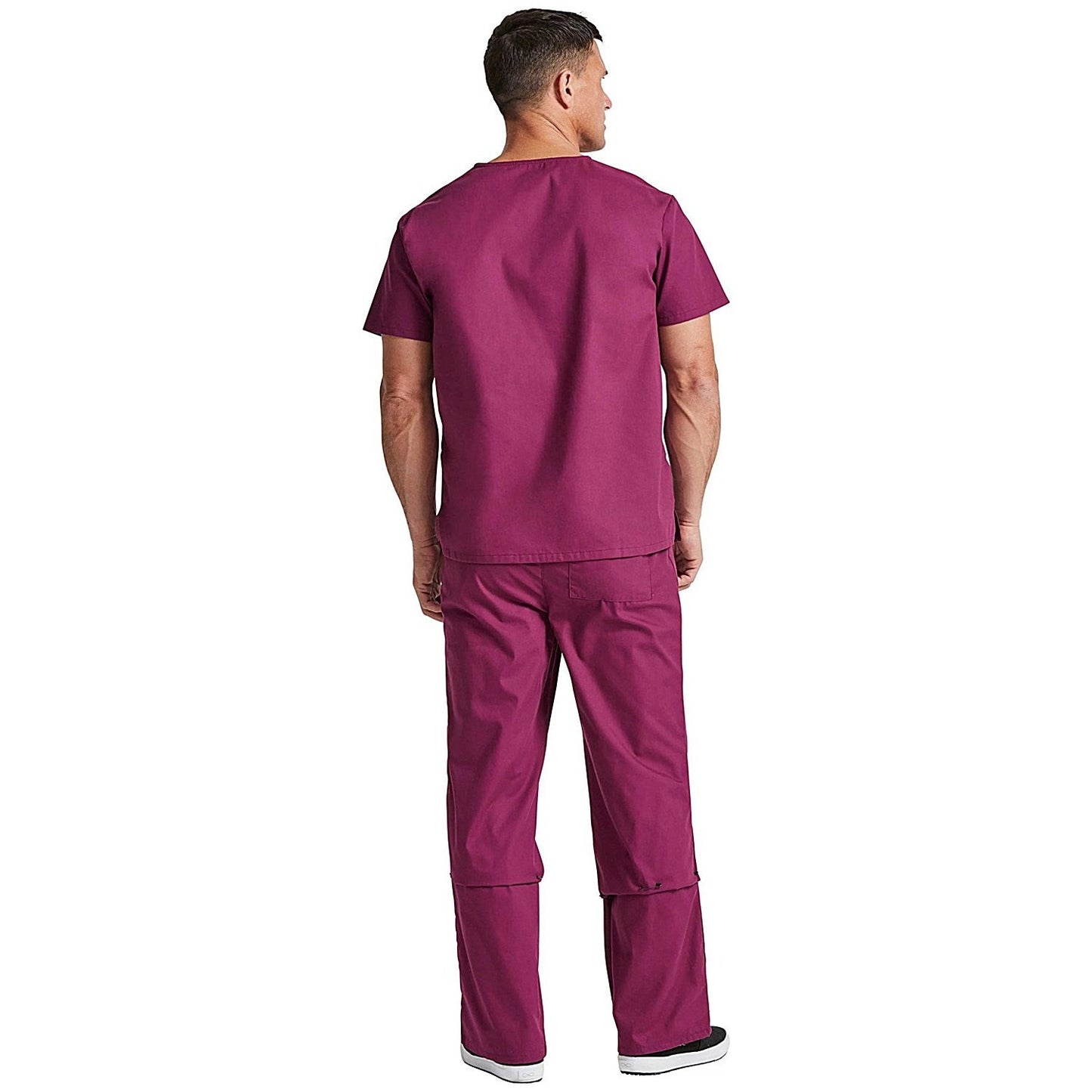 Dickies Signature Unisex Scrub Top, Wine Red, 2XS