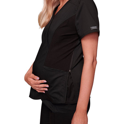 Cherokee Revolution WWE688 Maternity Top, Black, Size 2XS