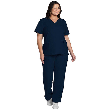 Cherokee Originals Ultra Female V-neck Scrub Top, Navy Blue, Large