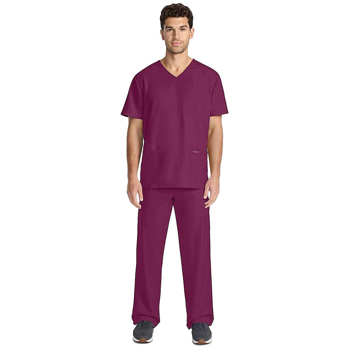 Cherokee Originals Ultra Female V-neck Scrub Top, Wine Red, 3XL