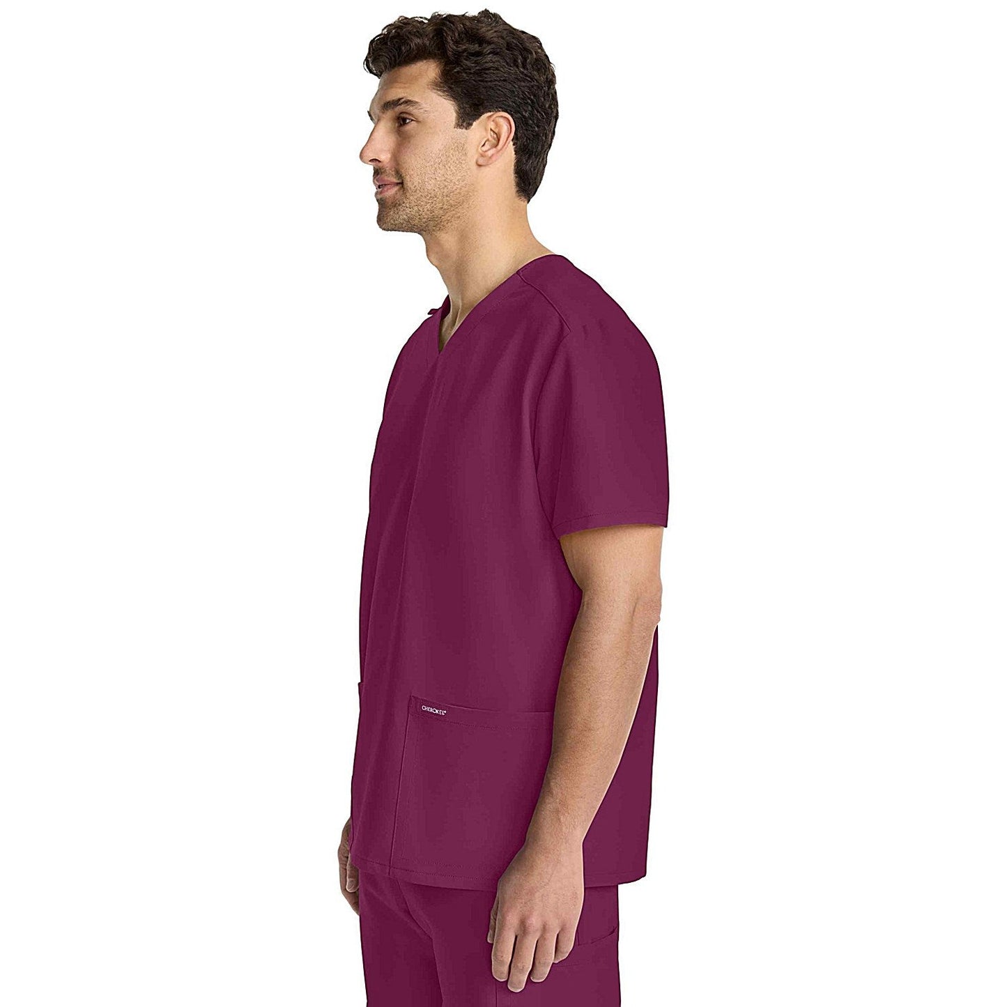 Cherokee Originals Ultra Female V-neck Scrub Top, Wine Red, Large Easy2Order : WIS32108