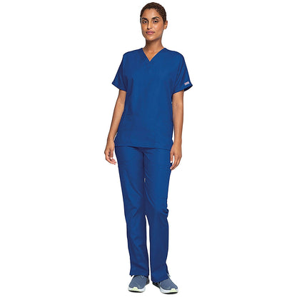 Cherokee Unisex Scrub Top, Galaxy Blue, 2XS