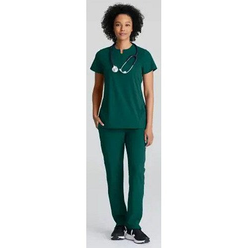 Barco One Flux Scrub Top, Hunter Green, Large