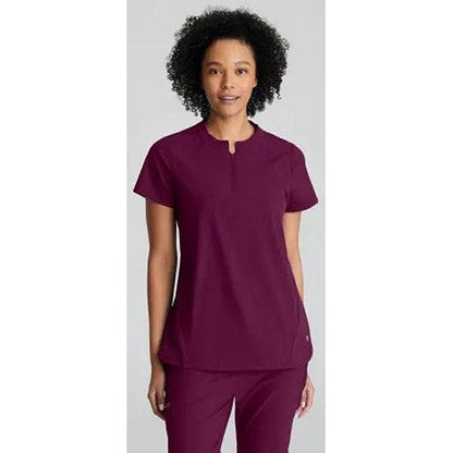 Barco One Flux Scrub Top, Wine Red, 2XS