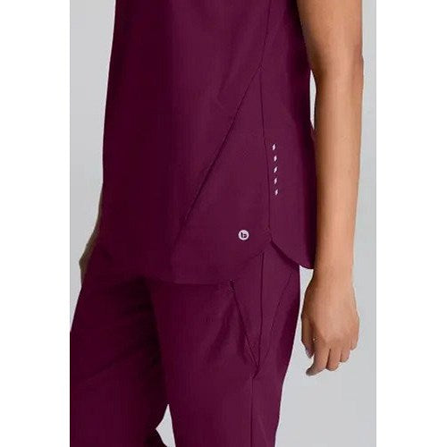 Barco One Flux Scrub Top, Wine Red, 2XS