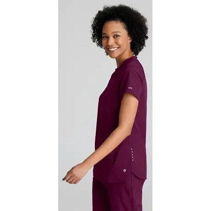 Barco One Flux Scrub Top, Wine Red, 2XS