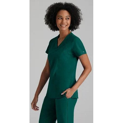 Barco One Racer Scrub Top, Hunter Green, XL
