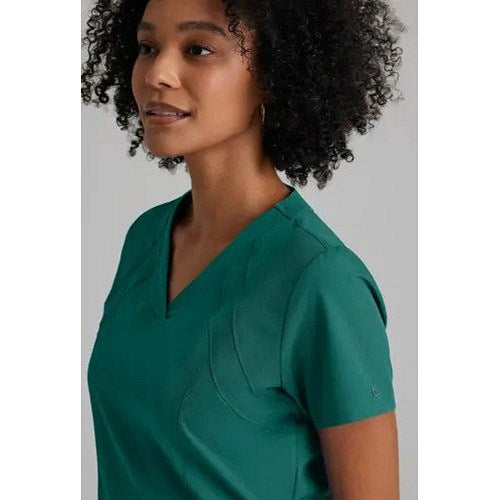 Barco One Racer Scrub Top, Hunter Green, XL