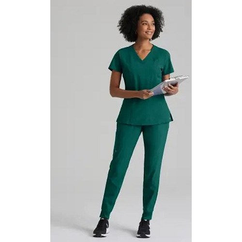 Barco One Racer Scrub Top, Hunter Green, XL