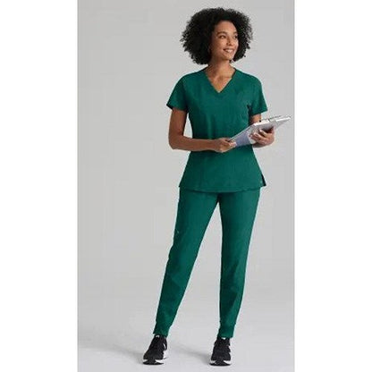 Barco One Racer Scrub Top, Hunter Green, XL