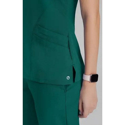 Barco One Pulse Scrub Top, Hunter Green, Medium
