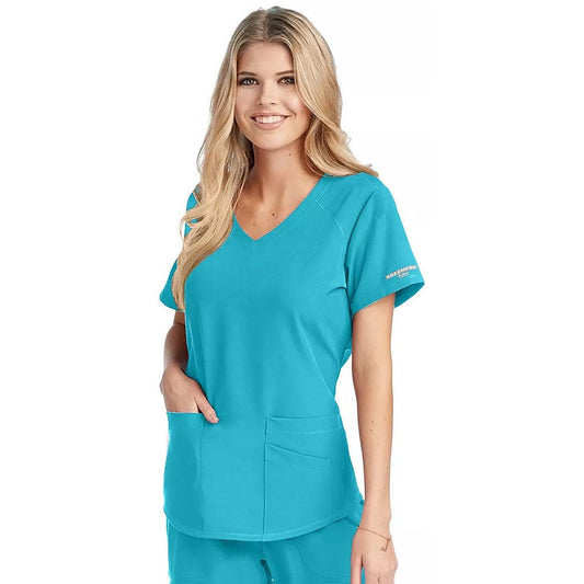 Skechers Breeze Scrub Top, Turquoise, 4XL