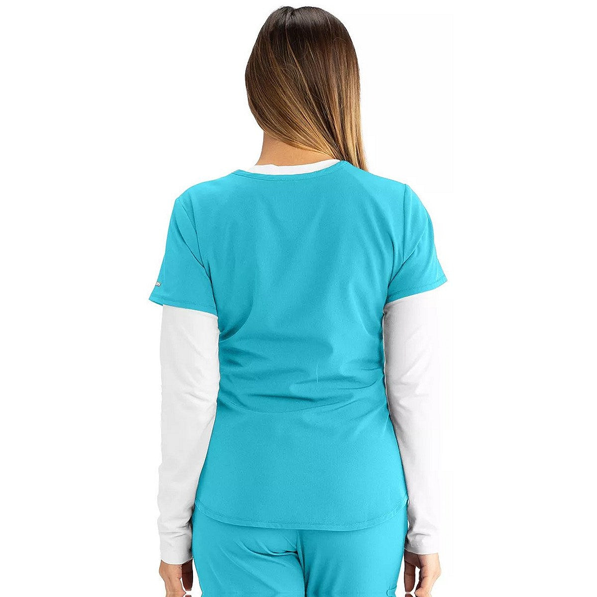 Skechers Breeze Scrub Top, Turquoise, 4XL