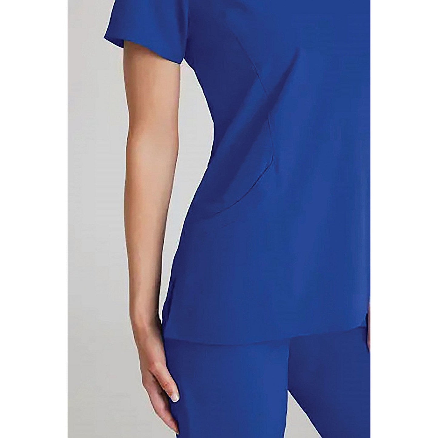 Skechers Female V Neck Scrub Top, Galaxy Blue, Large