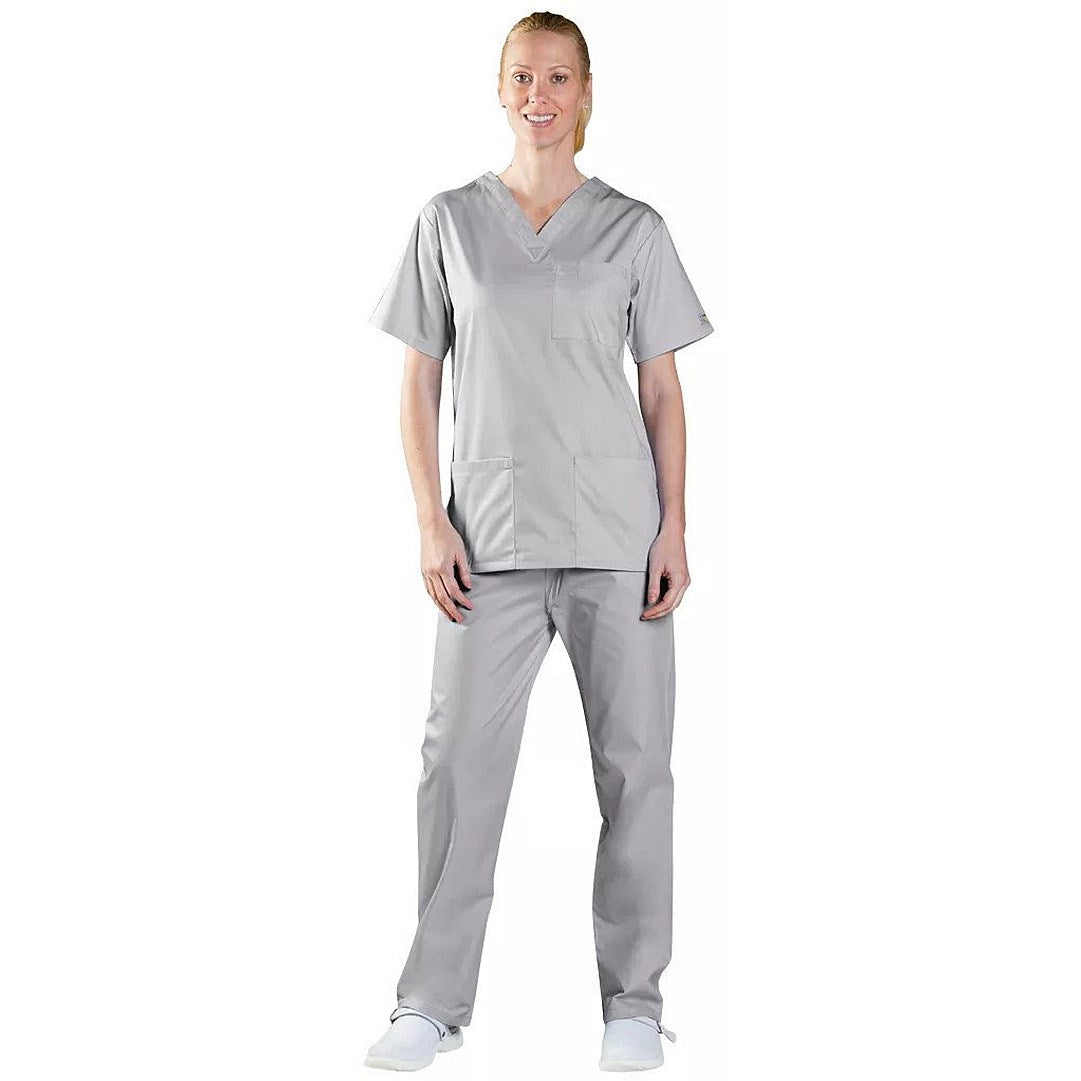 Key Scrubs Classics Professional Smart Scrub V-Neck Top, Pale Grey, Small Easy2Order : WIS38815