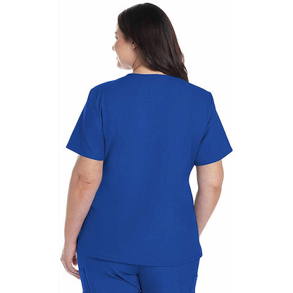 Cherokee Originals Ultra Female V-neck Scrub Top, Royal Blue, 2XL