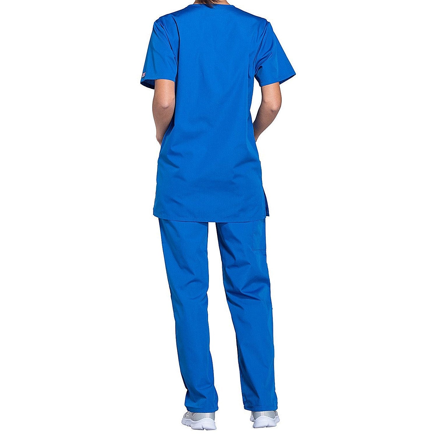 Cherokee Professional V-Neck Scrub Top, Royal Blue, Small Easy2Order : WIS45701
