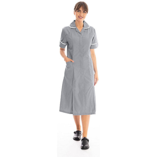 Work in Style Dvddr Nursing Dress, Storm Grey, 48 Easy2Order : WIS46057